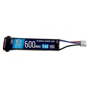 АКБ BlueMAX 600mAh Lipo 7.4V AEP (для электропистолетов) 3.7 x 24.3 x 81.3mm